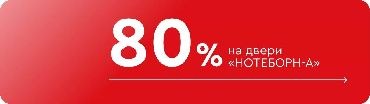 Скидка 80% на двери «Нотеборн-А» 